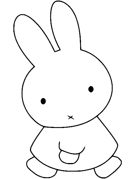 Desenhos de Miffy Para Colorir 27