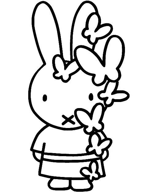 Desenhos de Miffy Para Colorir 29