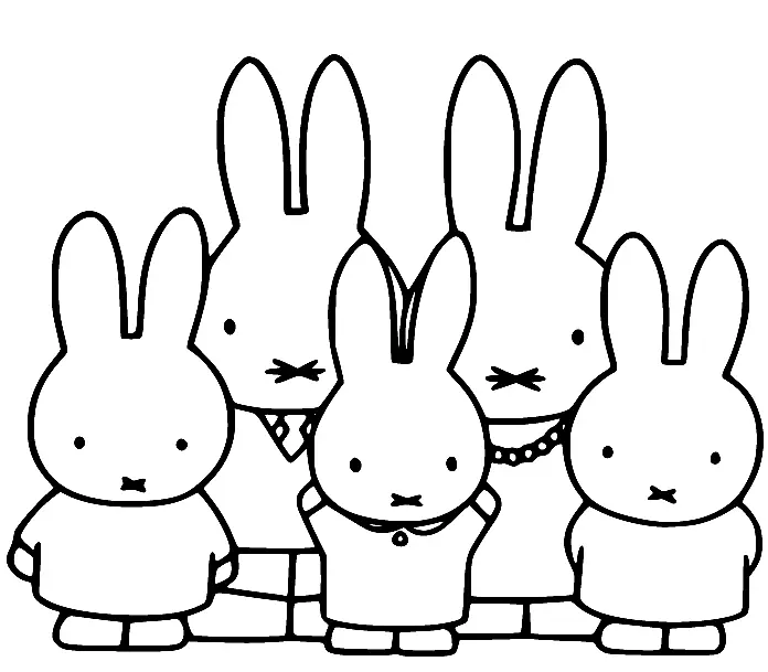 Desenhos de Miffy Para Colorir 3