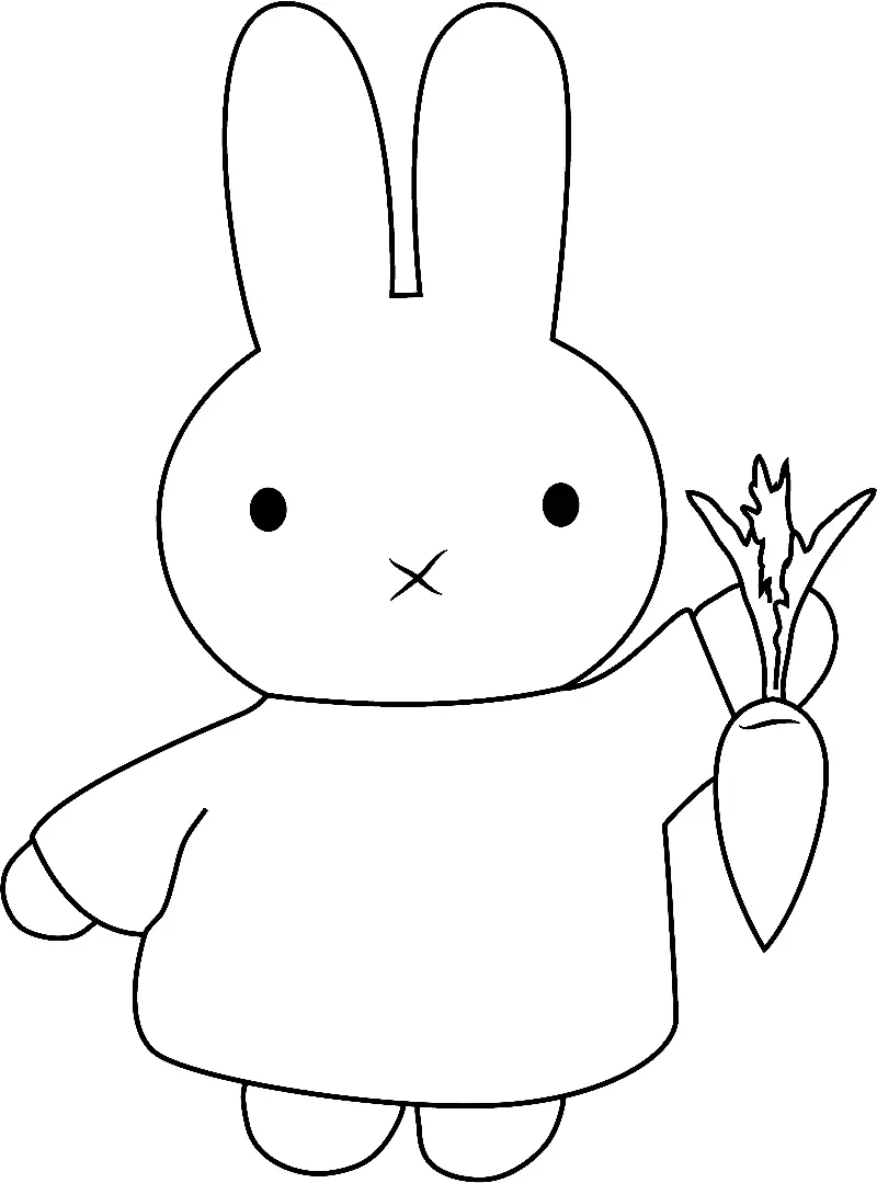 Desenhos de Miffy Para Colorir 31