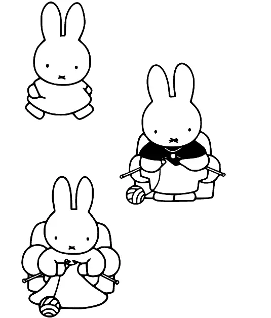 Desenhos de Miffy Para Colorir 32