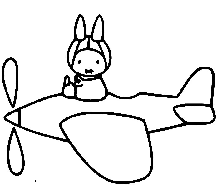 Desenhos de Miffy Para Colorir 34