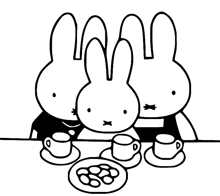 Desenhos de Miffy Para Colorir 36