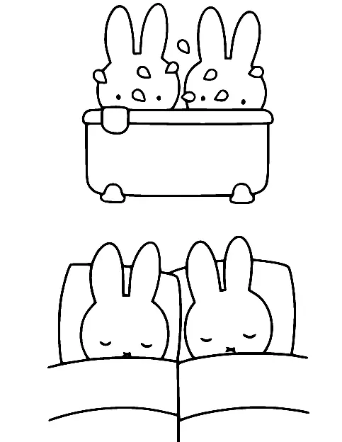 Desenhos de Miffy Para Colorir 37