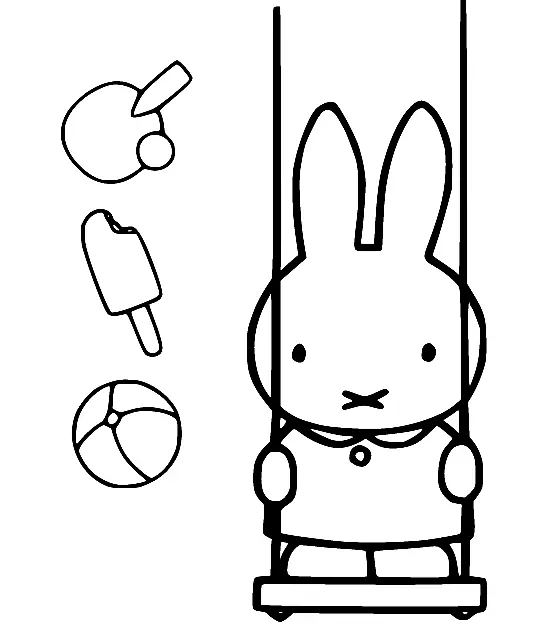 Desenhos de Miffy Para Colorir 38