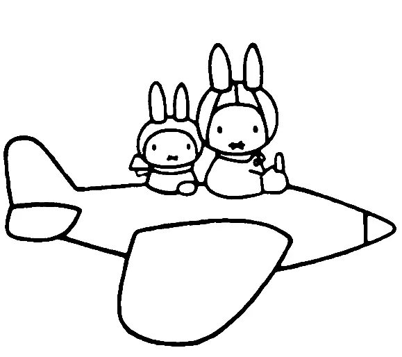 Desenhos de Miffy Para Colorir 4