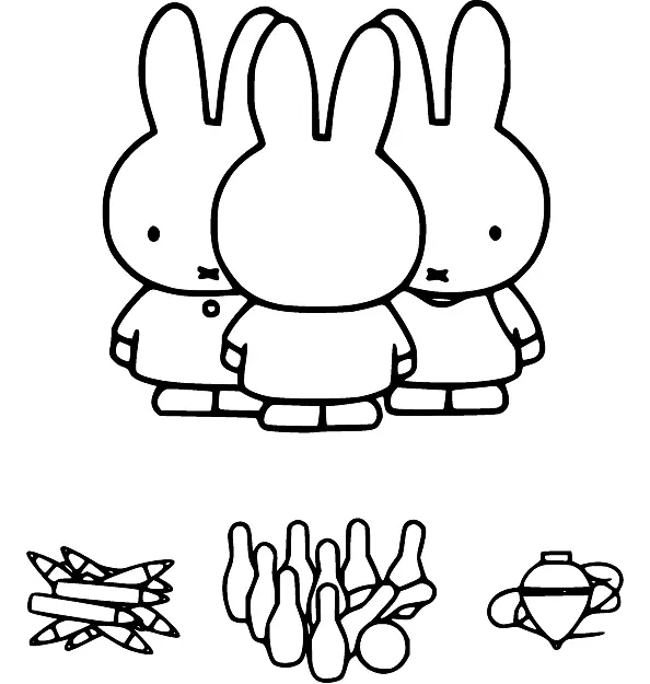 Desenhos de Miffy Para Colorir 42