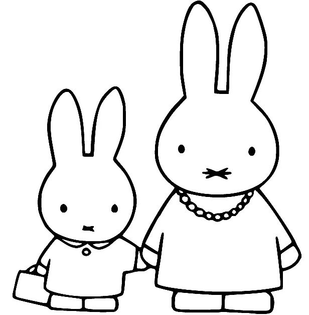 Desenhos de Miffy Para Colorir 47