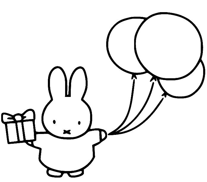 Desenhos de Miffy Para Colorir 6