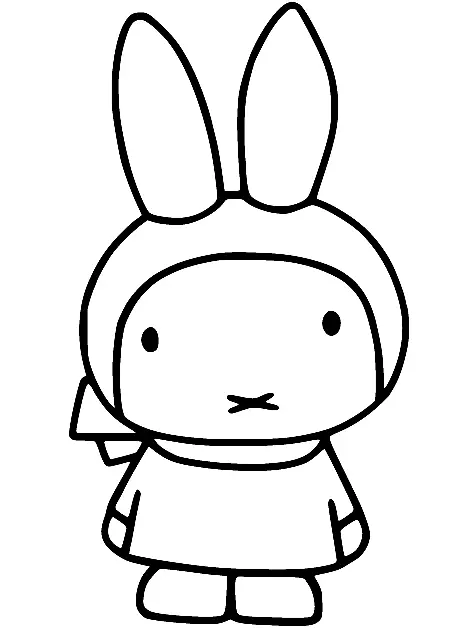 Desenhos de Miffy Para Colorir 7