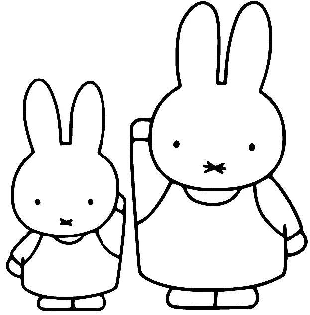 Desenhos de Miffy Para Colorir 8