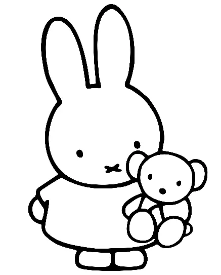 Desenhos de Miffy Para Colorir 9