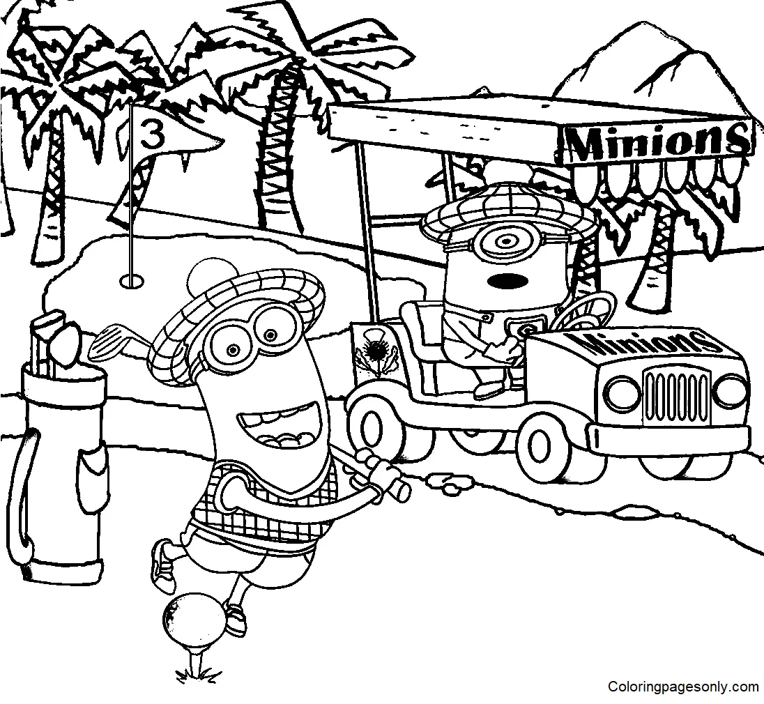 Desenhos de Minion Para Colorir 14