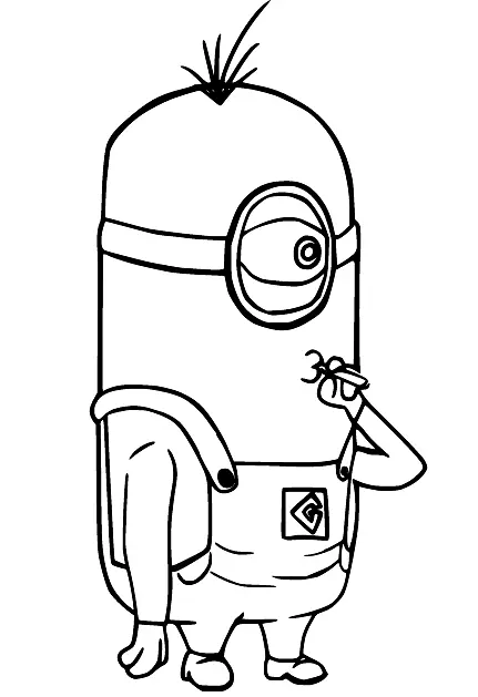 Desenhos de Minion Para Colorir