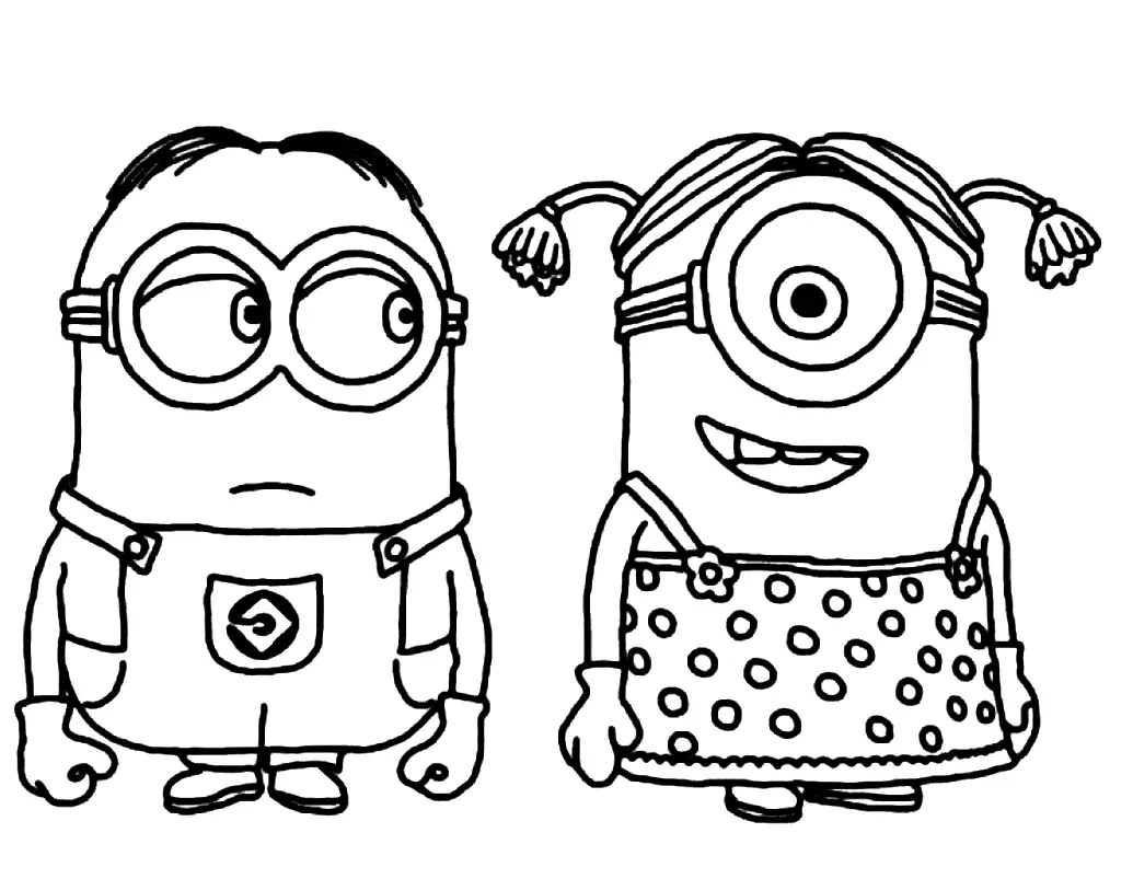 Desenhos de Minion Para Colorir 16