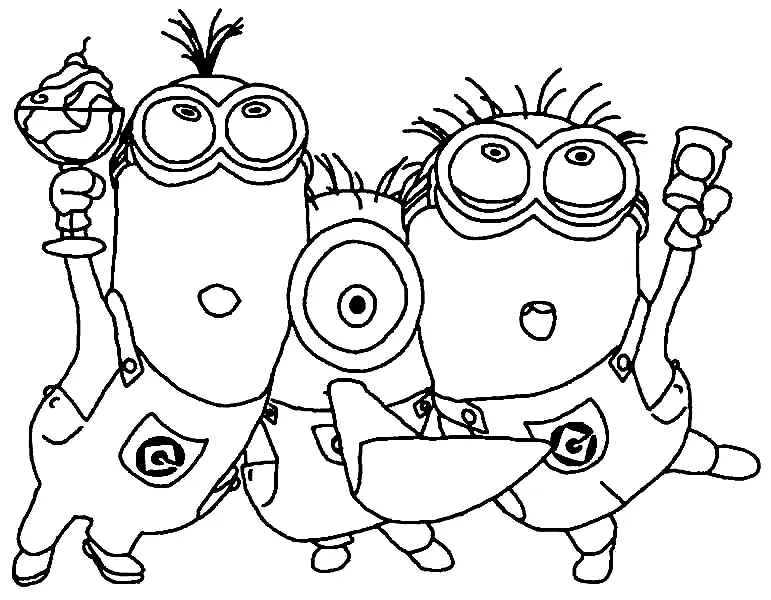 Desenhos de Minion Para Colorir 36