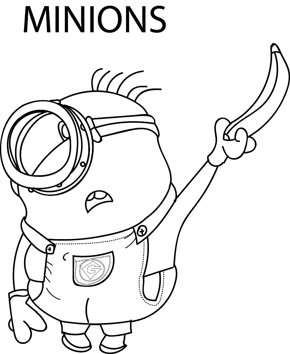 Desenhos de Minion Para Colorir 37