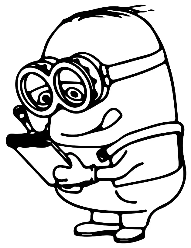 Desenhos de Minion Para Colorir 38