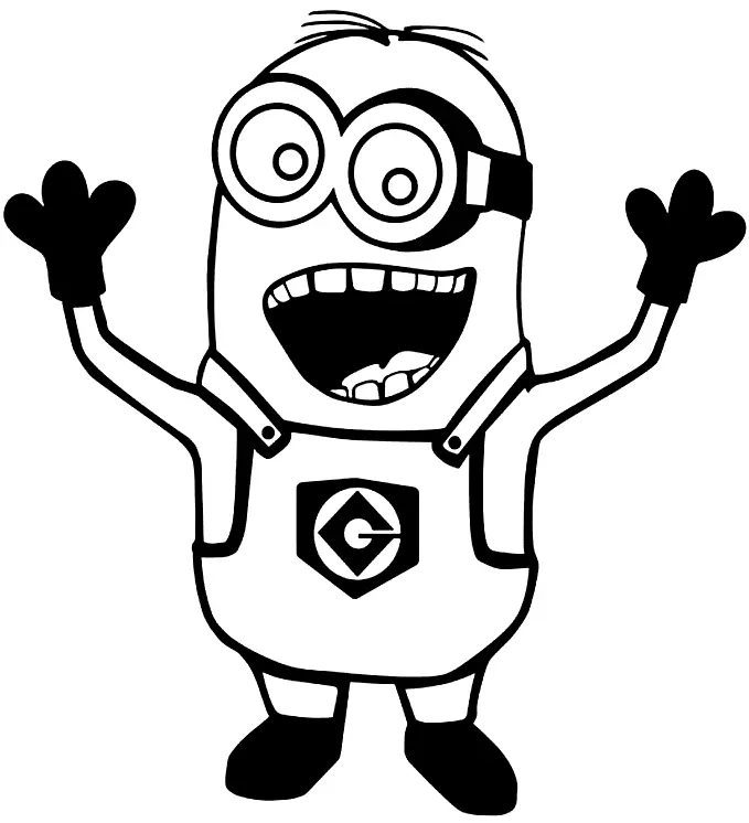 Desenhos de Minion Para Colorir 44