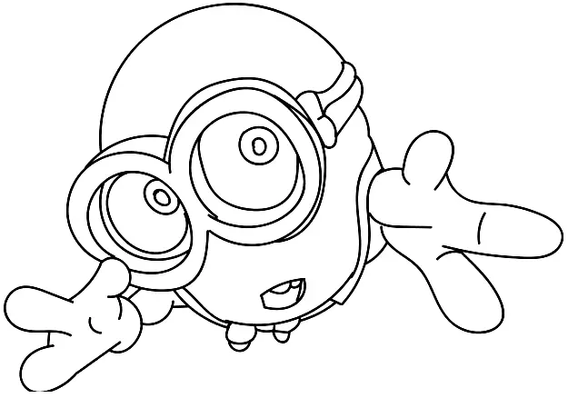 Desenhos de Minion Para Colorir 45