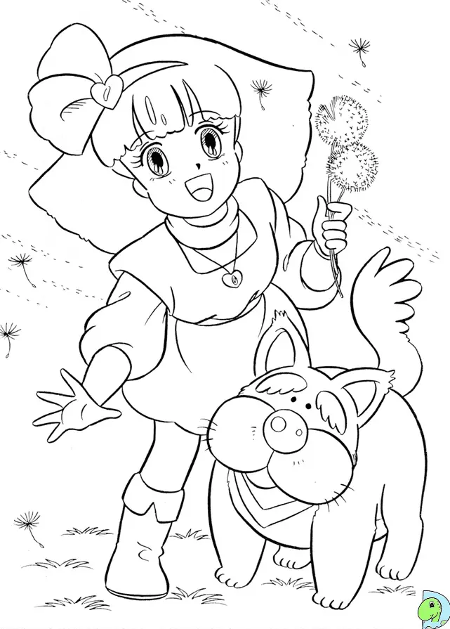 Desenhos de Minky Momo Para Colorir 10