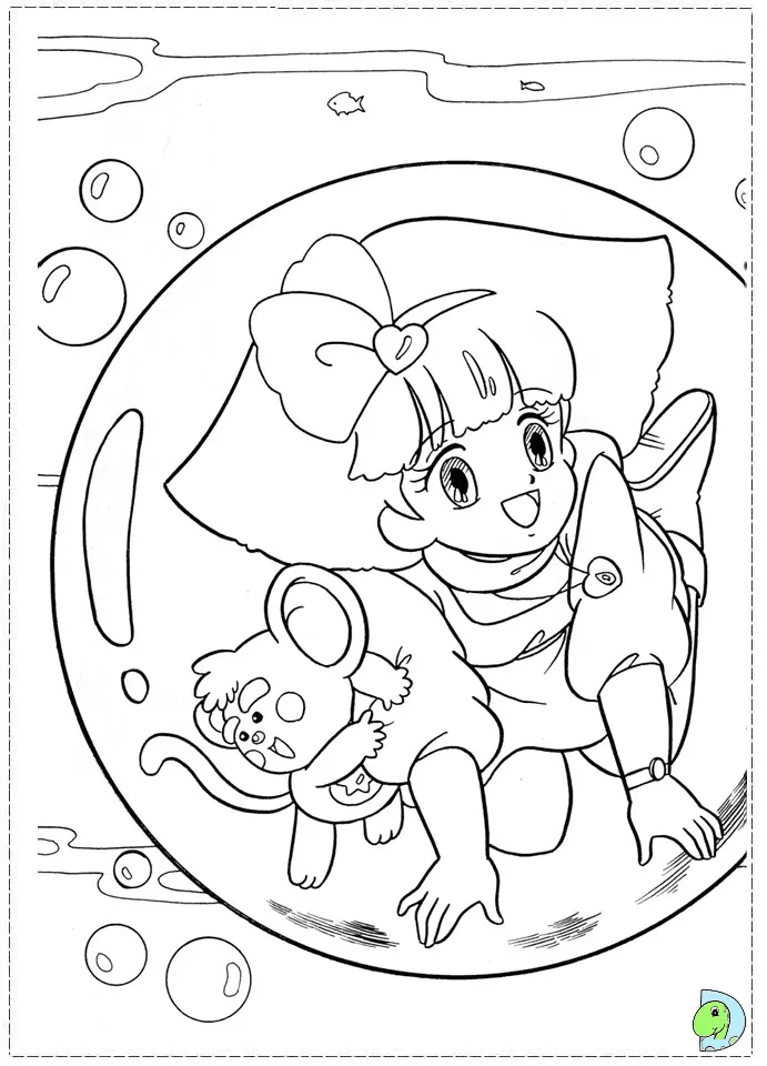 Desenhos de Minky Momo Para Colorir 15