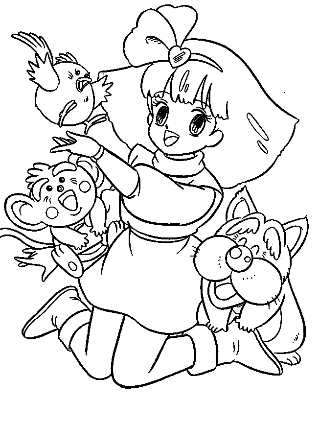 Desenhos de Minky Momo Para Colorir 29