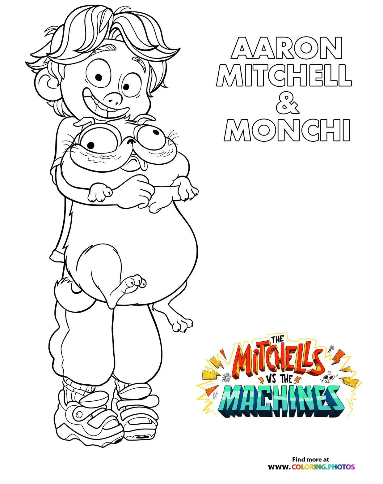 Desenhos de Mitchells vs the Machines Para Colorir 11