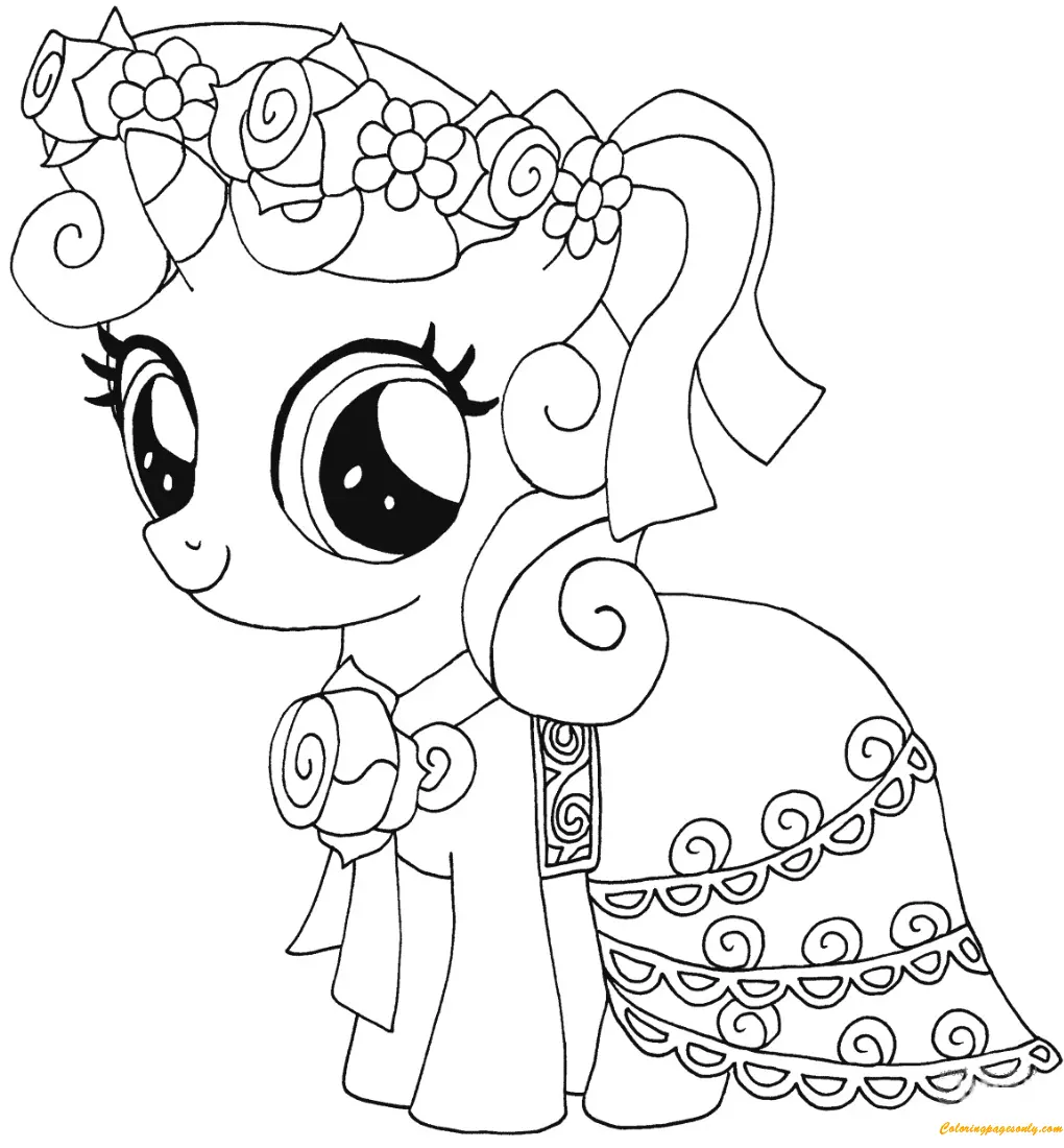 Desenhos de MLP Para Colorir 10