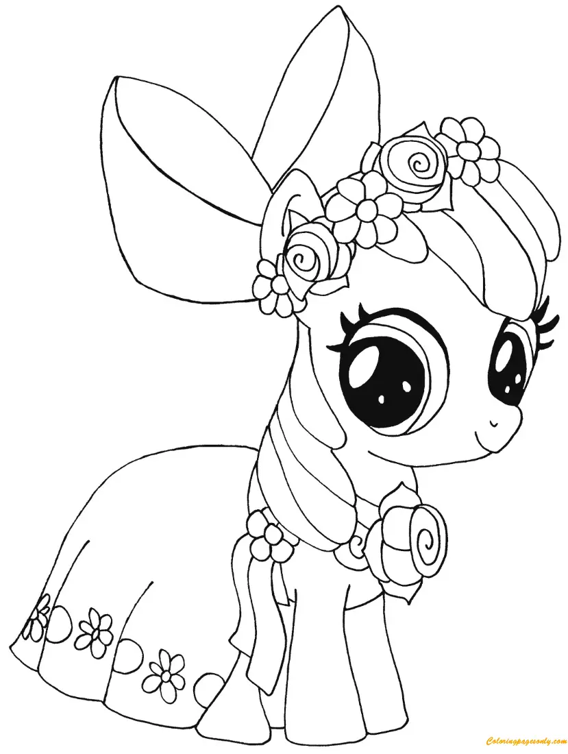 Desenhos de MLP Para Colorir 14