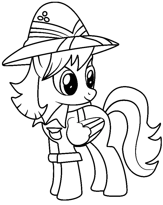 Desenhos de MLP Para Colorir 18