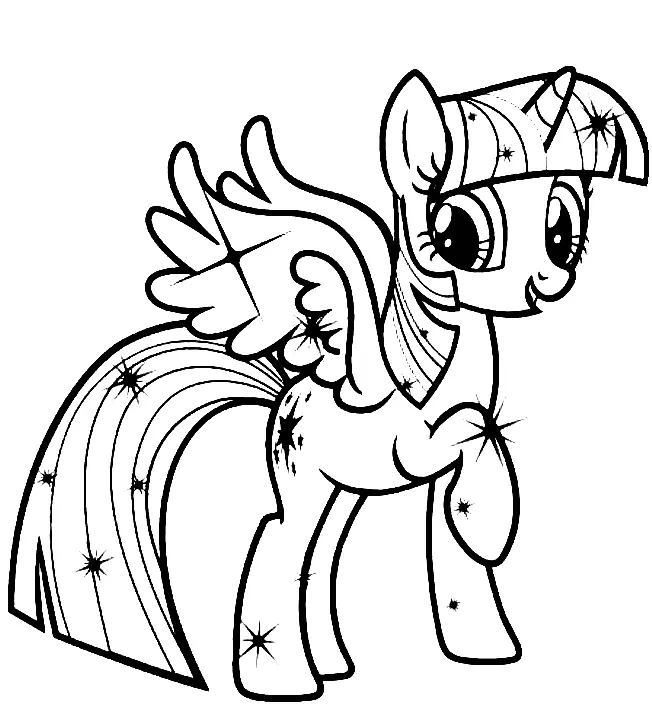 Desenhos de MLP Para Colorir 2