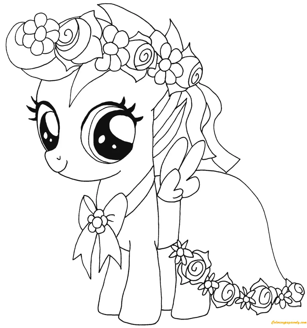 Desenhos de MLP Para Colorir 40