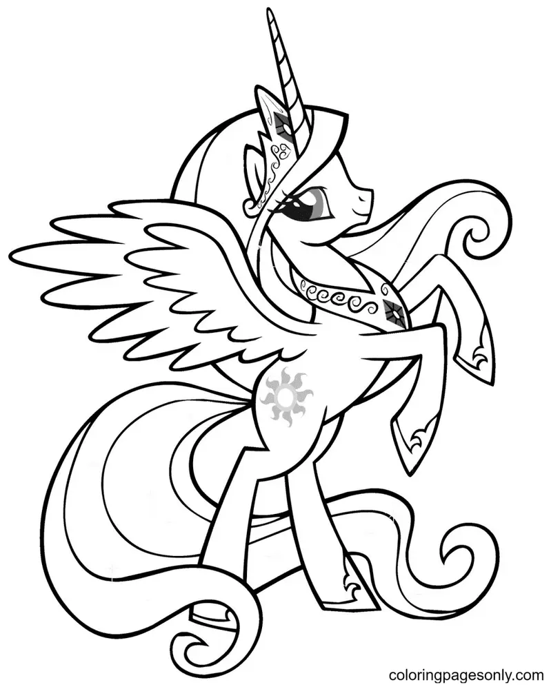 Desenhos de MLP Para Colorir 8