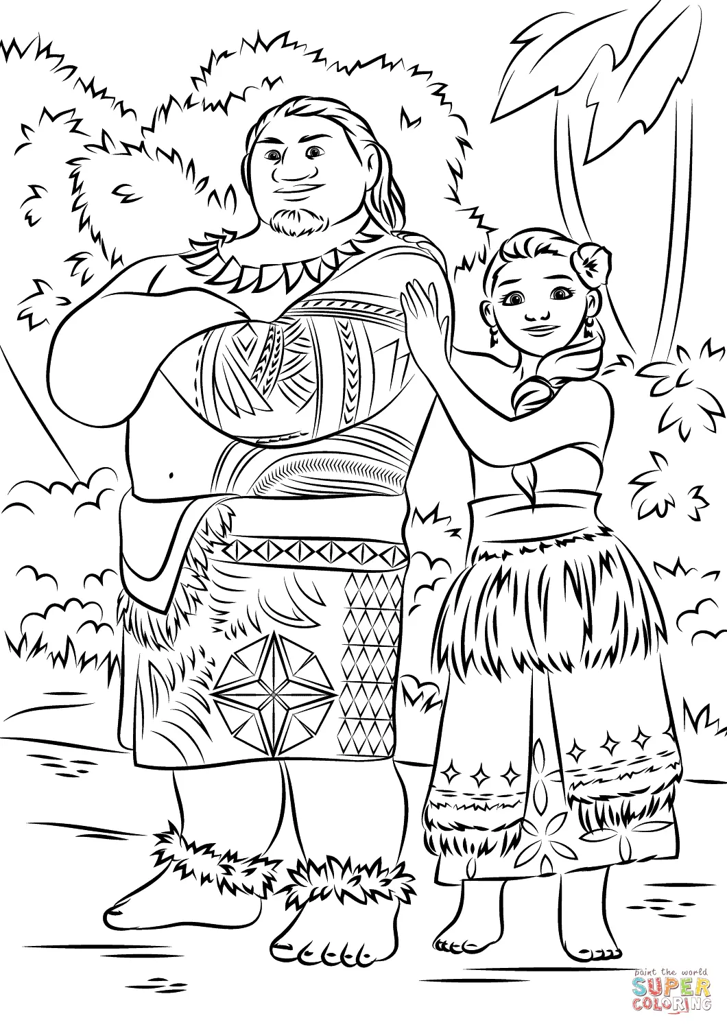 Desenhos de Moana Para Colorir 11