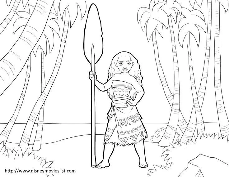 Desenhos de Moana Para Colorir 15