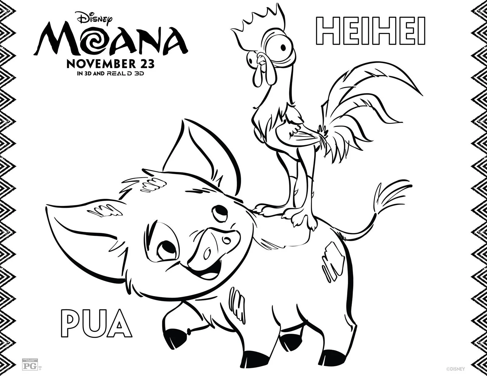 Desenhos de Moana Para Colorir 22