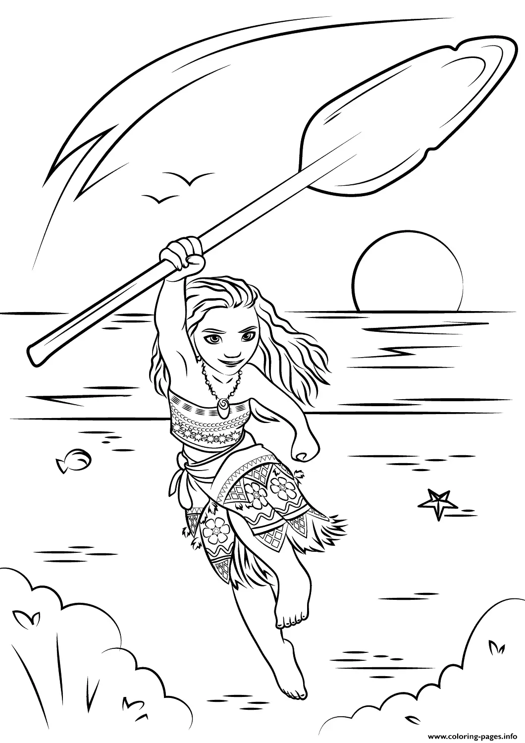 Desenhos de Moana Para Colorir 23