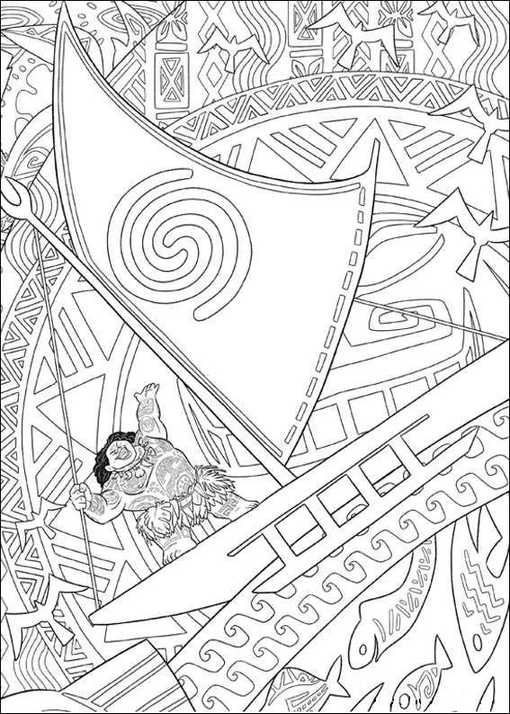 Desenhos de Moana Para Colorir 24