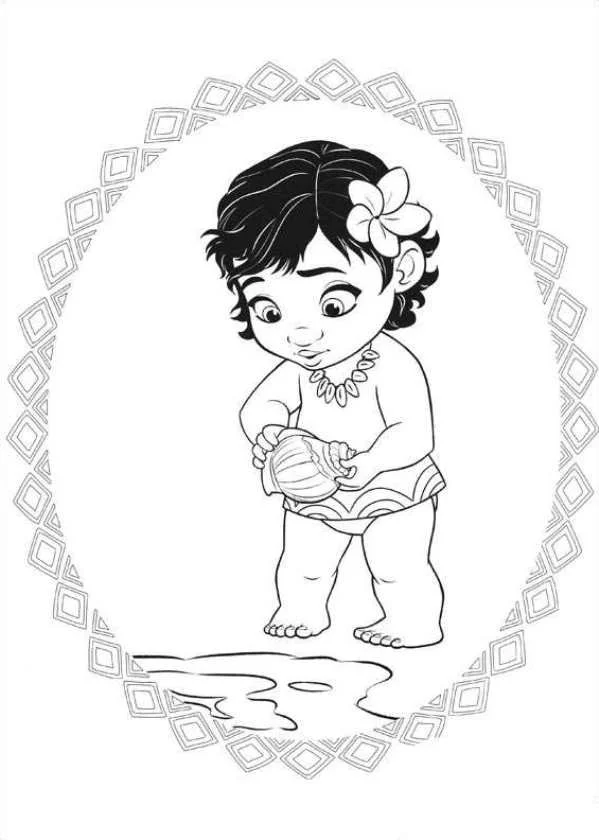 Desenhos de Moana Para Colorir 26