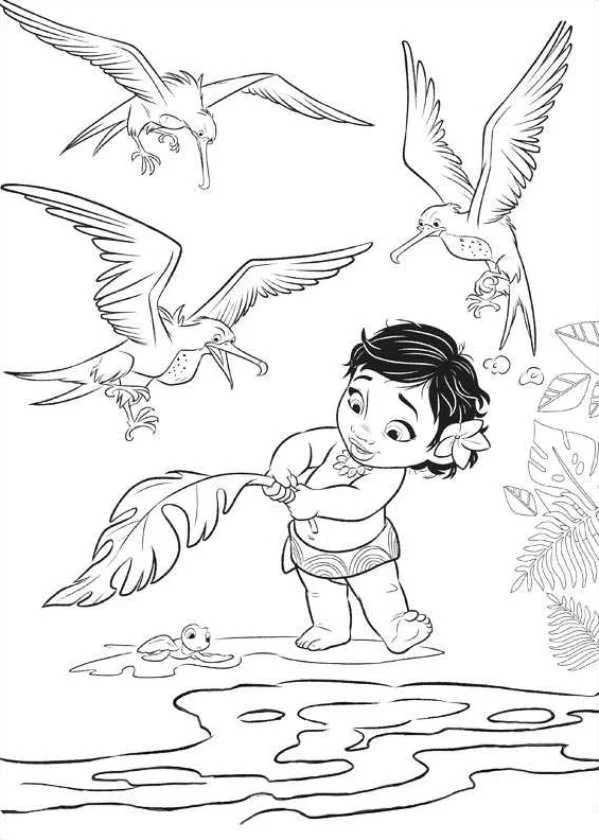 Desenhos de Moana Para Colorir 28