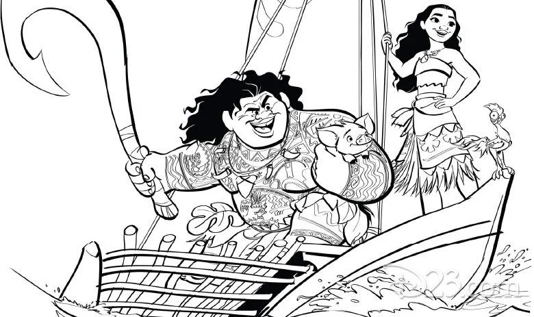 Desenhos de Moana Para Colorir 31