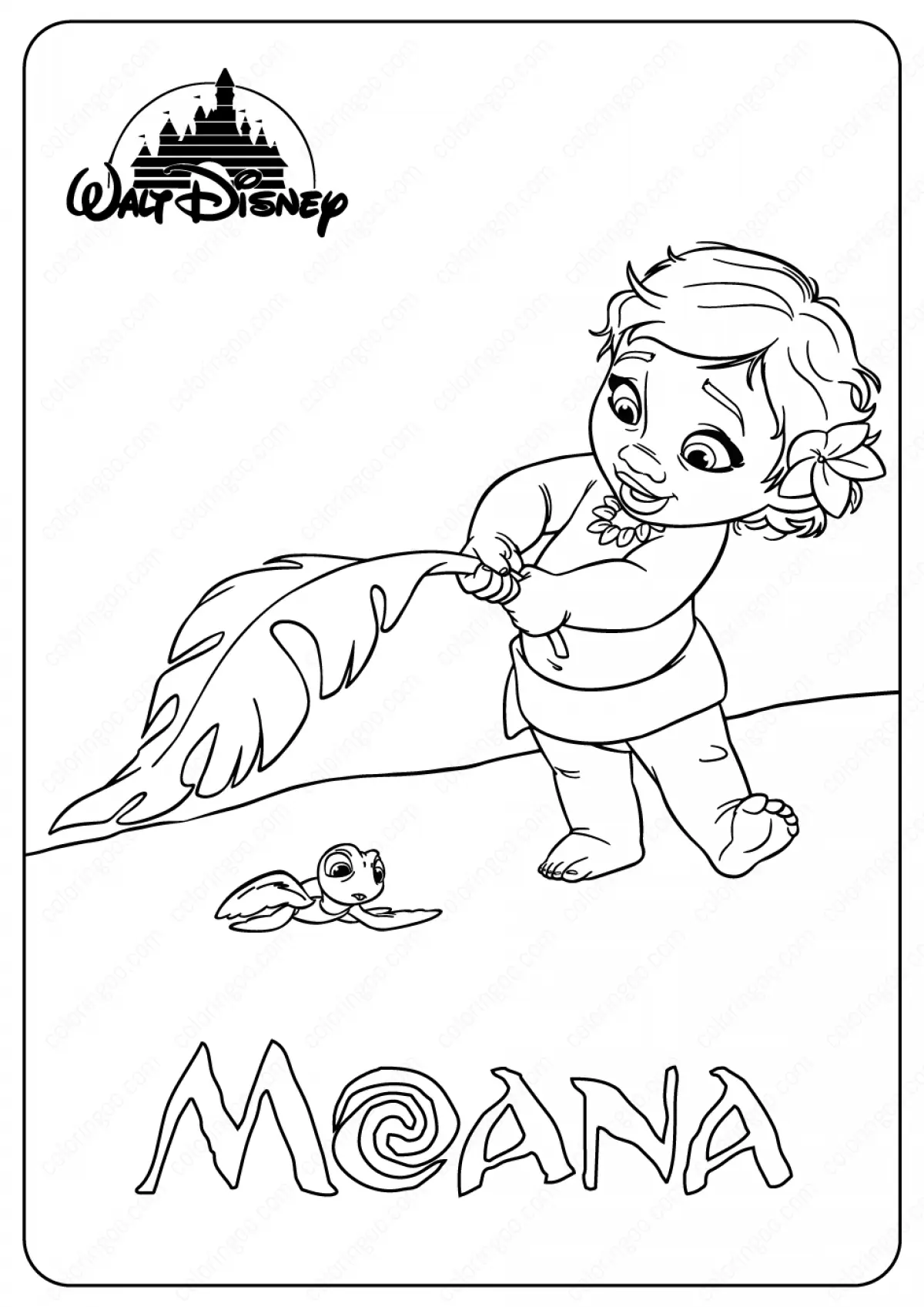 Desenhos de Moana Para Colorir 37