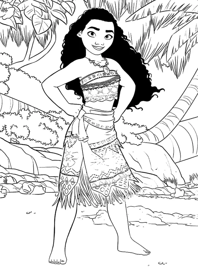 Desenhos de Moana Para Colorir 38