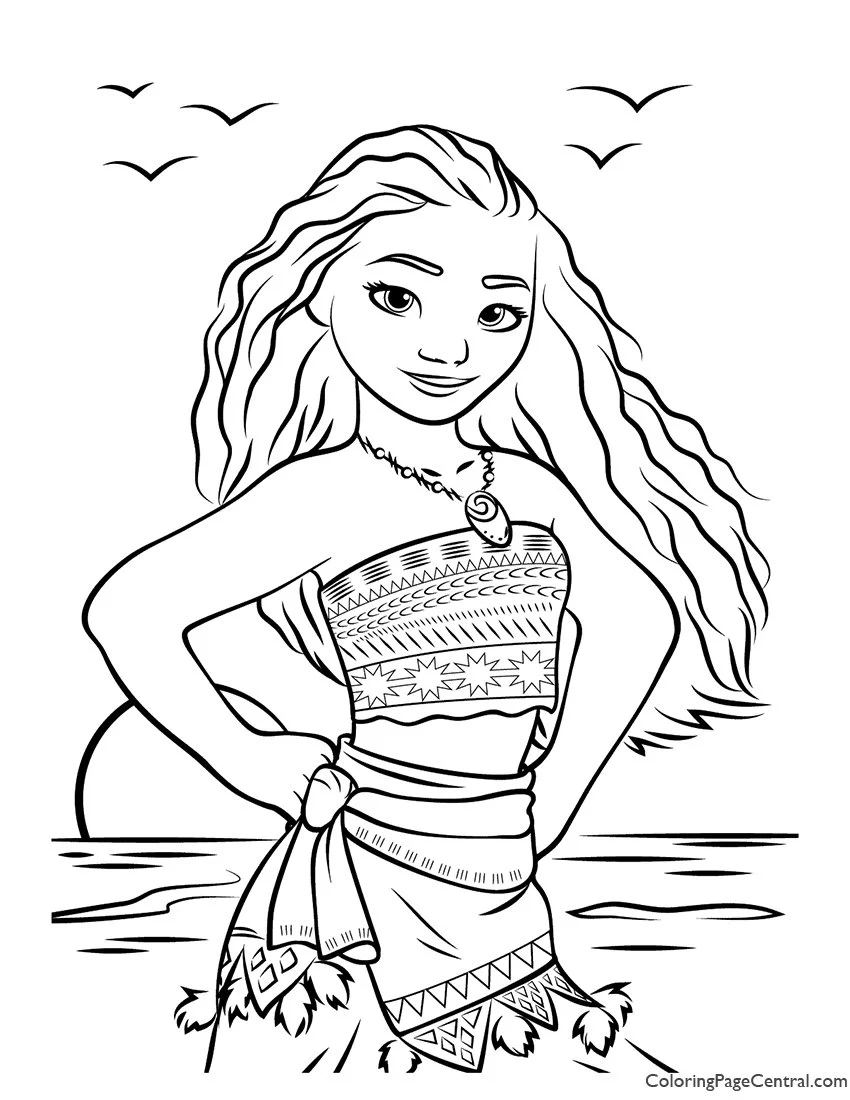 Desenhos de Moana Para Colorir 39