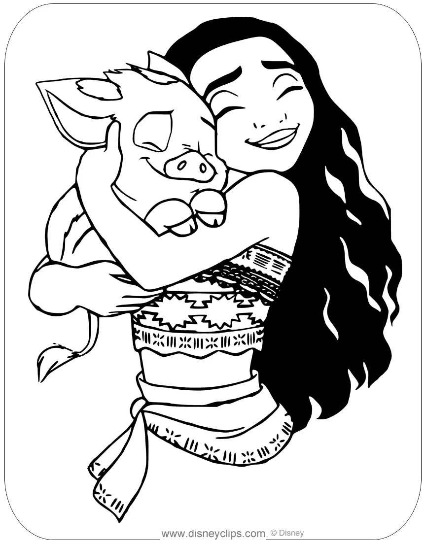 Desenhos de Moana Para Colorir 42