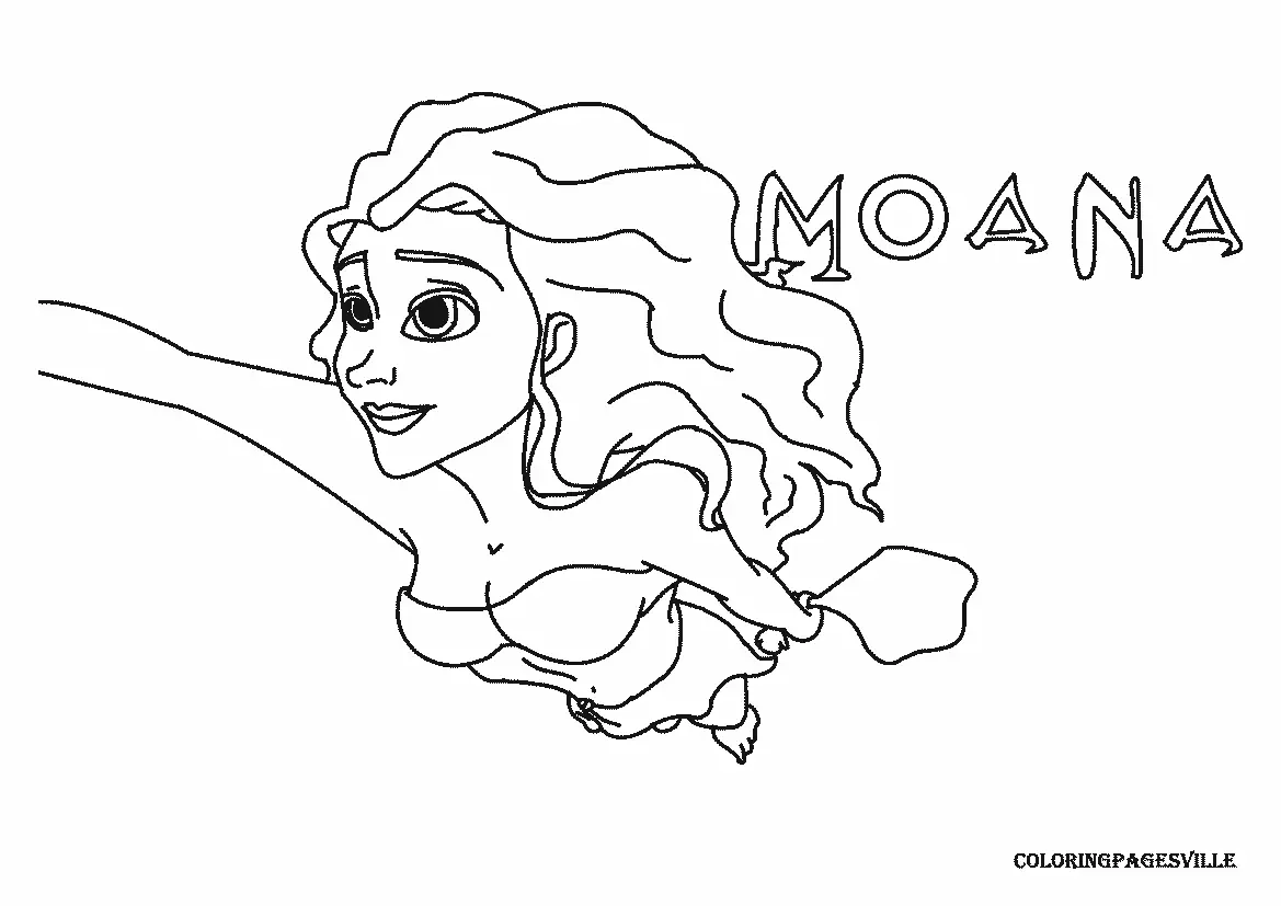 Desenhos de Moana Para Colorir 7