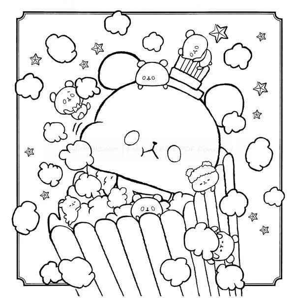 Desenhos de Mochi Para Colorir 11