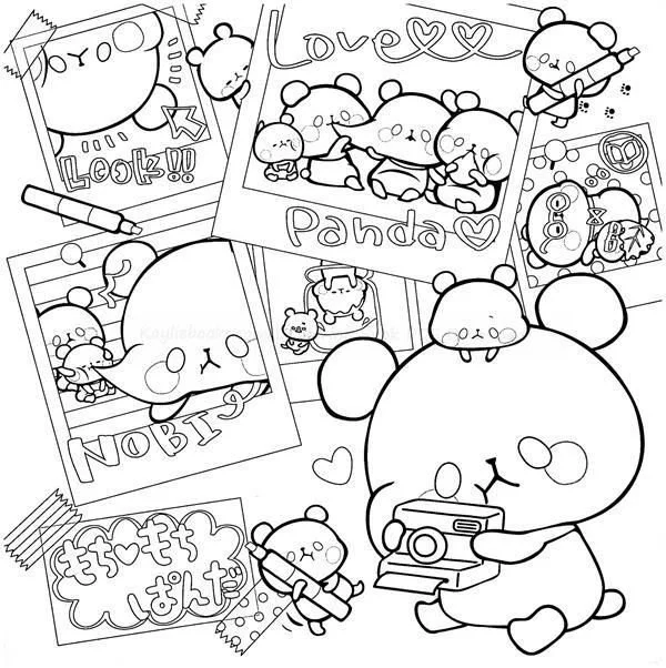 Desenhos de Mochi Para Colorir 13