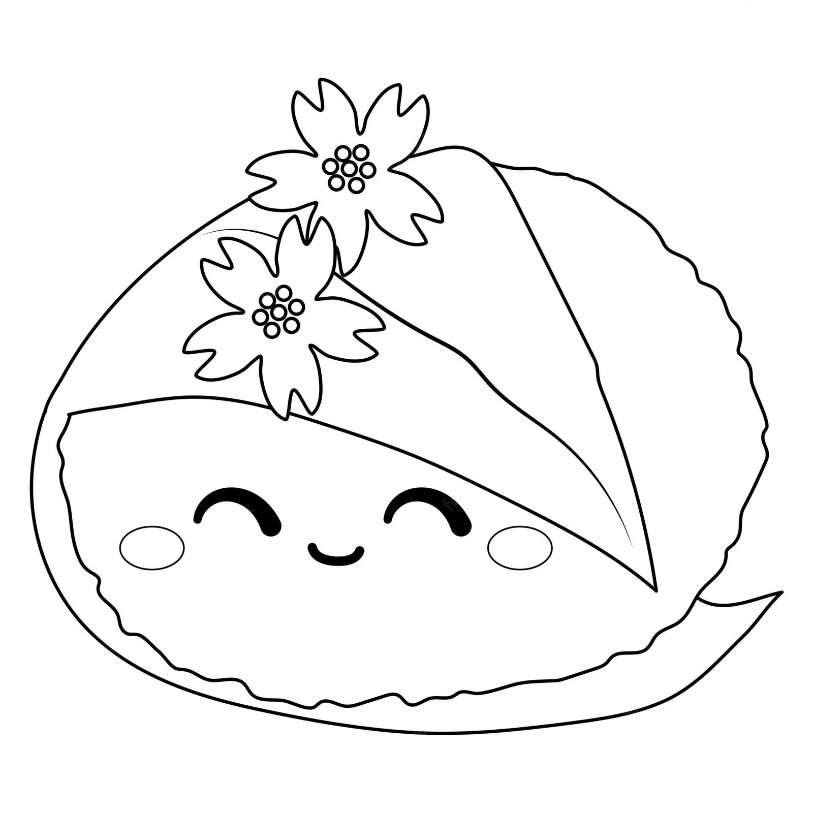 Desenhos de Mochi Para Colorir 30